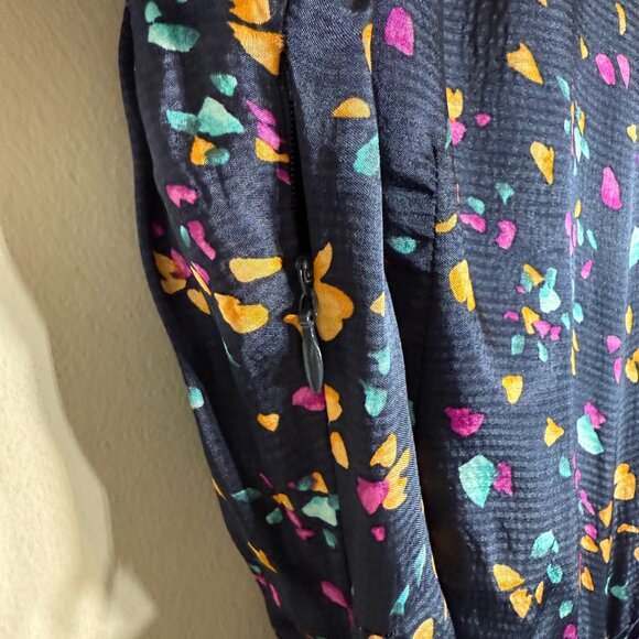 Karina Grimaldi Renatta Speckled Mini Dress Women's Small Blue Formal Wedding - Picture 14 of 16